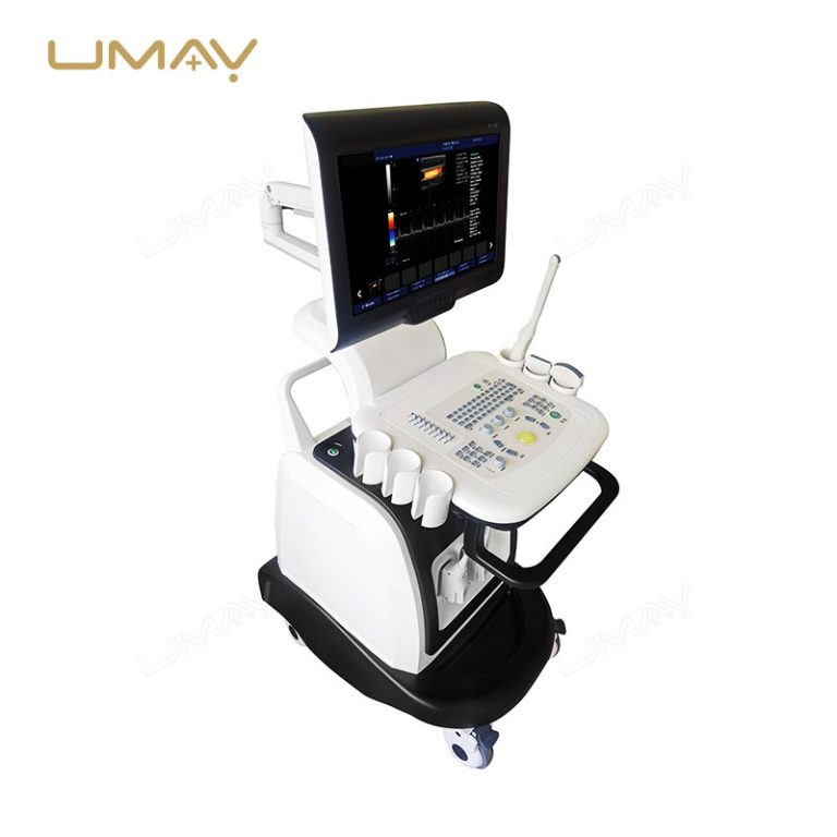 High Definition 15 Inch Color Doppler Ultrasound Trolley with Smart Functions