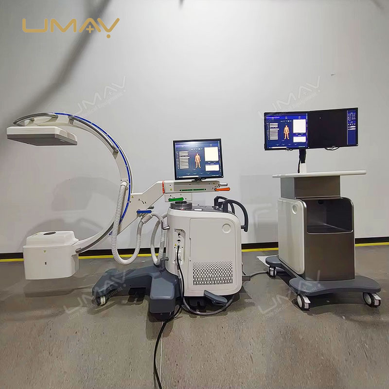 High-Frequency 5kW C-Arm X-ray Machine with Touch LCD for Mobile Digital Imaging