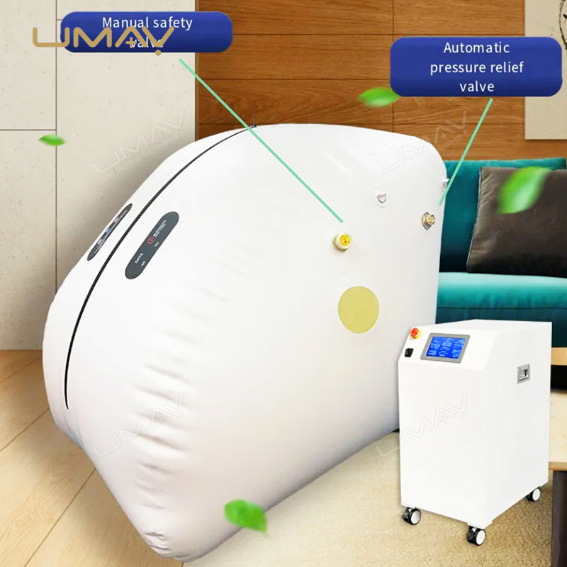 Soft Sitting Cabin Hyperbaric Oxygen Chamber with Portable TPU Design for Home