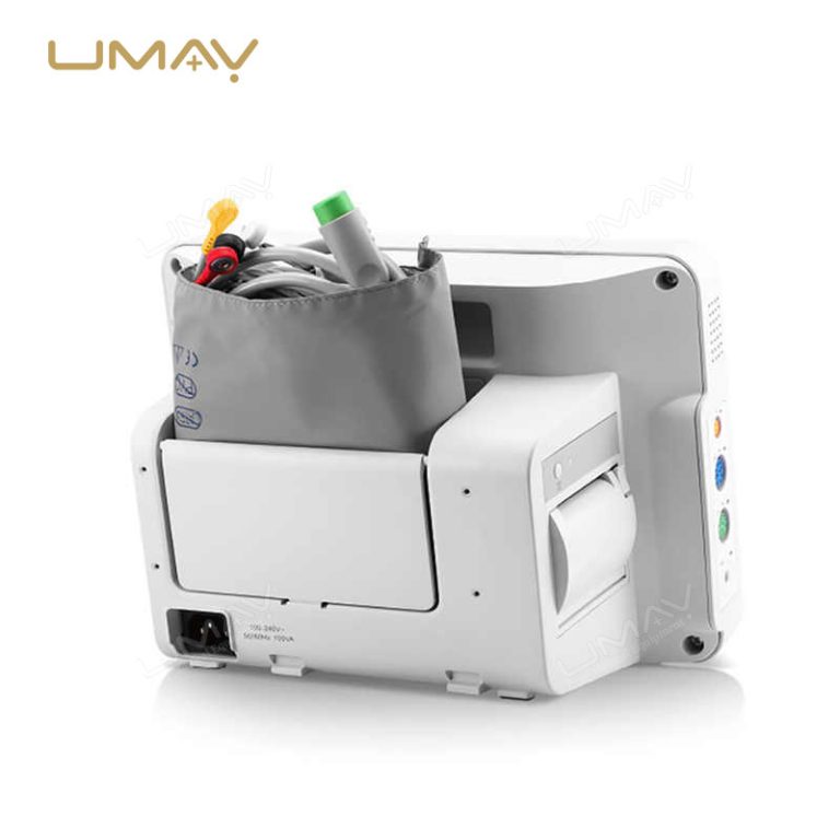 Veterinary Multi Parameter Patient Monitor UMEC12 ECG Resp SpO2 with 2500mAh Li-ion Battery-2