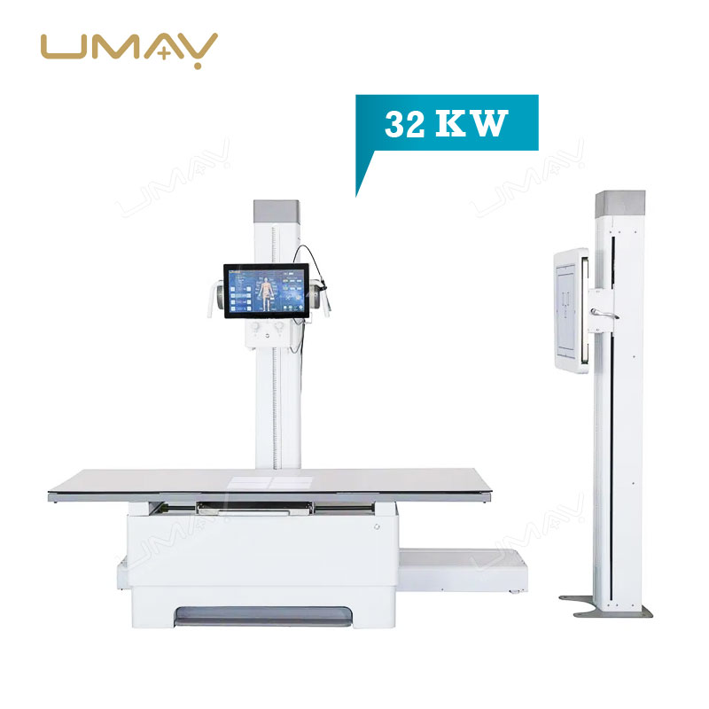 High Frequency 32kW Stationary Medical DR X-ray System for Hospital Imaging