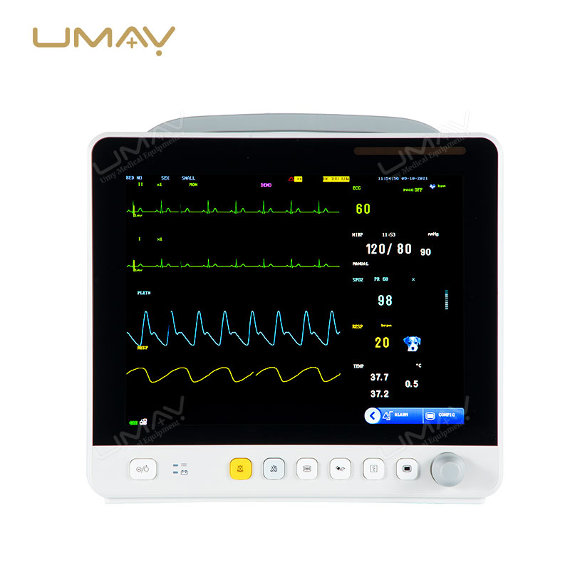 12.1 Inch Multi Parameter Veterinary Patient Monitor for Home and Clinical Animal Health Monitoring