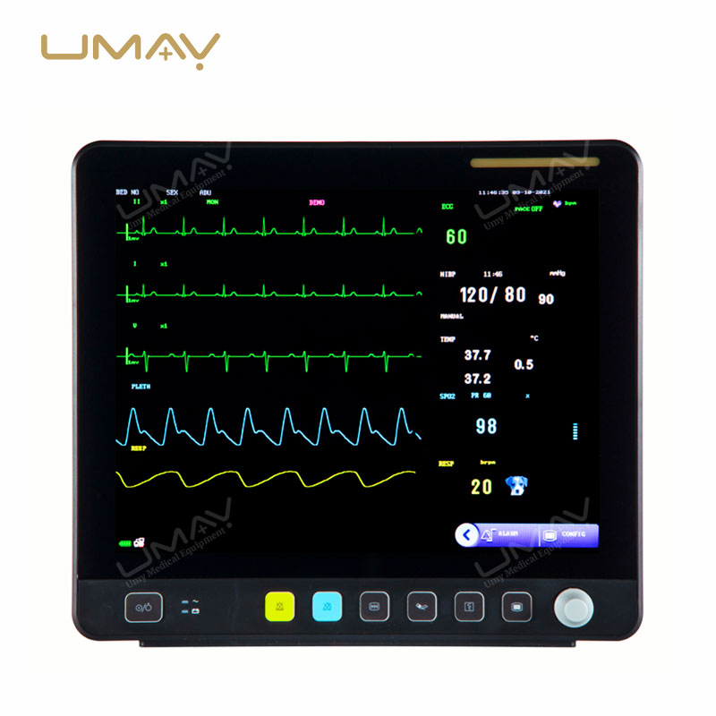 Veterinary Patient Monitor with Capnography and Built in Printer for Dogs and Cats