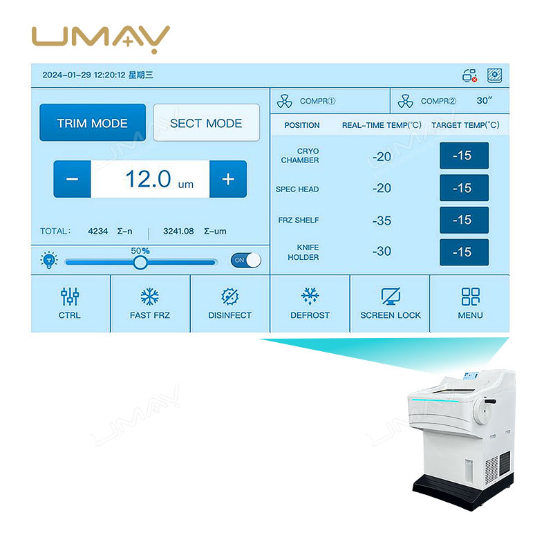 High Performance Cryostat Microtome for Reliable Frozen Section Preparation in Pathology