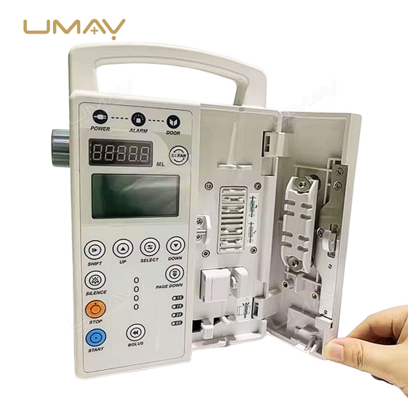 Precision Infusion Pump with Voice Alarm System and Dual CPU for Fluid Management