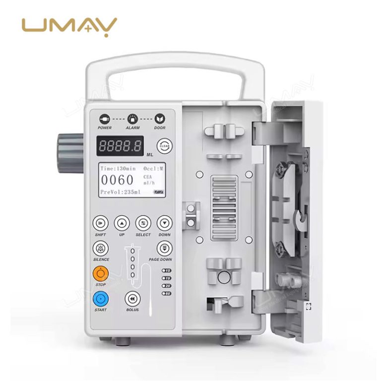 Precision Infusion Pump with Voice Alarm System and Dual CPU for Fluid Management-6