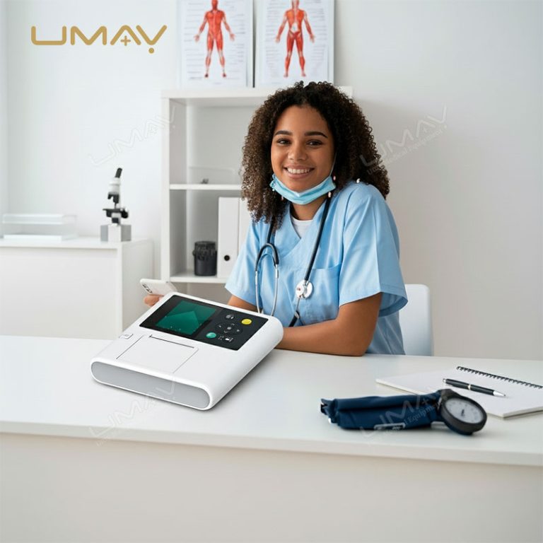 Affordable 3 Channel ECG Machine with 5-inch Display for Clinical Efficiency-6