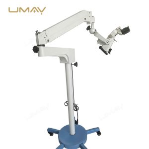 Floor Standing Surgical Microscope With 5 Step Magnification Variable Working Distance For ENT And Neurosurgery