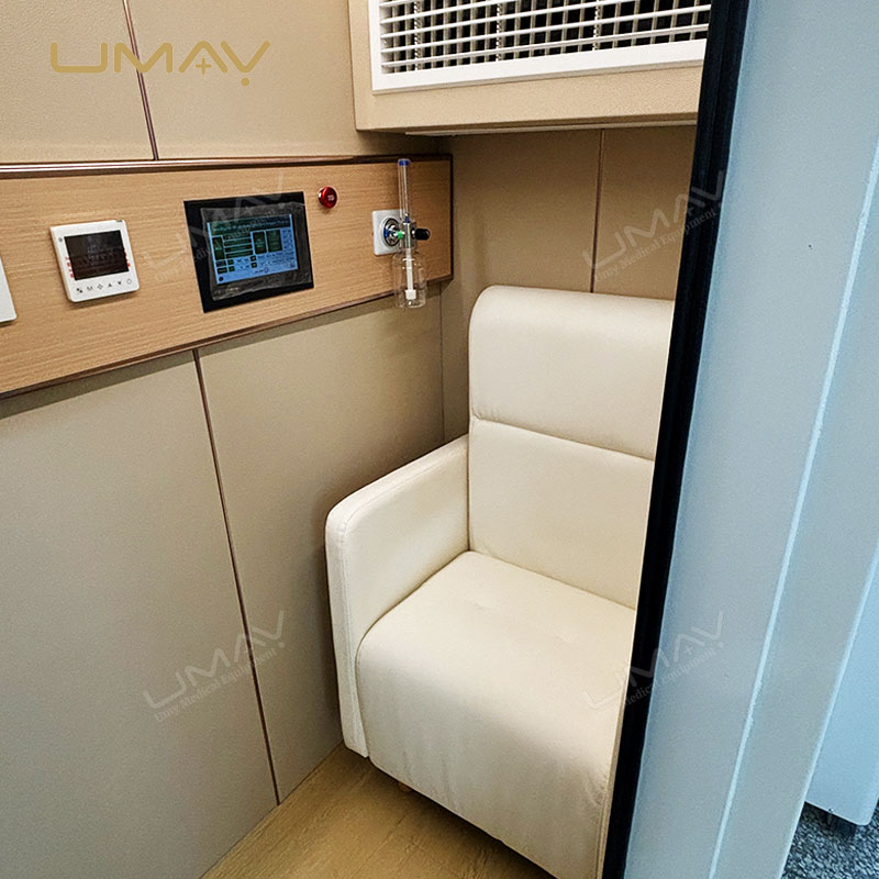 All-in-One Vertical Hard Shell Hyperbaric Oxygen Chamber with Intelligent Oxygen Generator