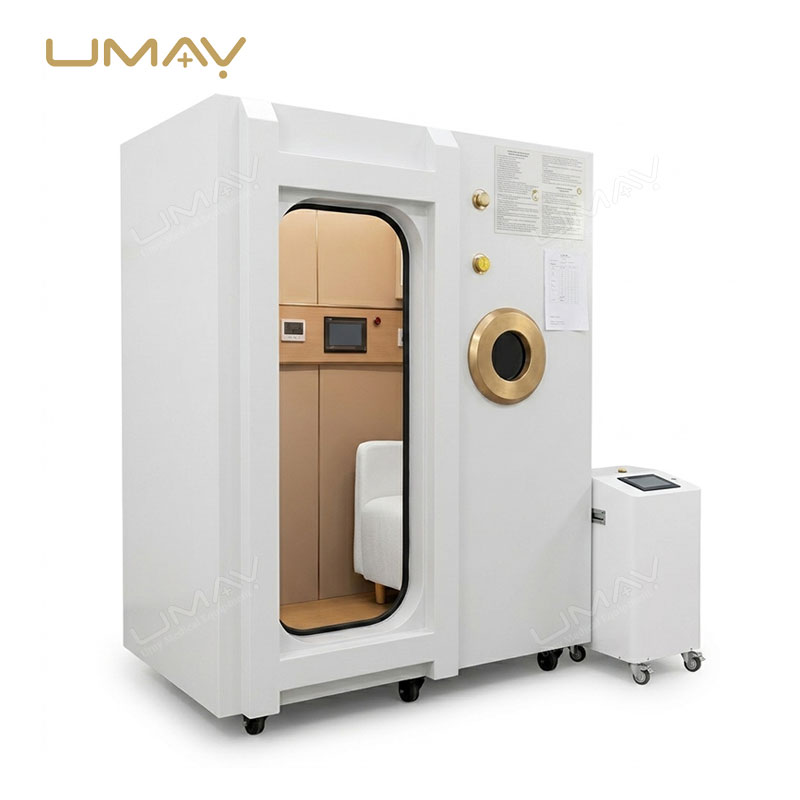 All-in-One Vertical Hard Shell Hyperbaric Oxygen Chamber with Intelligent Oxygen Generator