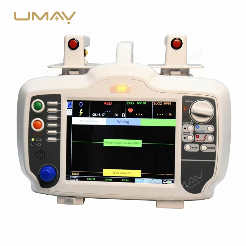 Biphasic Defibrillator Monitor With Voice Prompts ECG and AED Mode