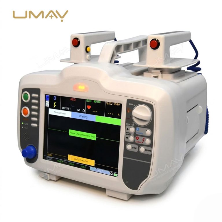 Biphasic Defibrillator Monitor With Voice Prompts ECG and AED Mode