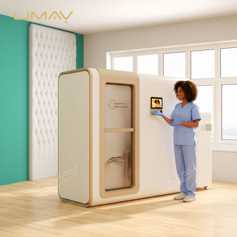 Hard Shell Single Person Hyperbaric Oxygen Chamber with First-Class Cabin Configuration