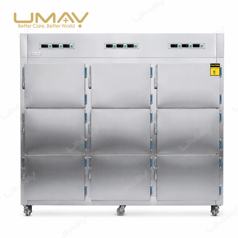 9-Body Mortuary Refrigerator & Cadaver Storage Cooler with Independent Chambers - Image 3