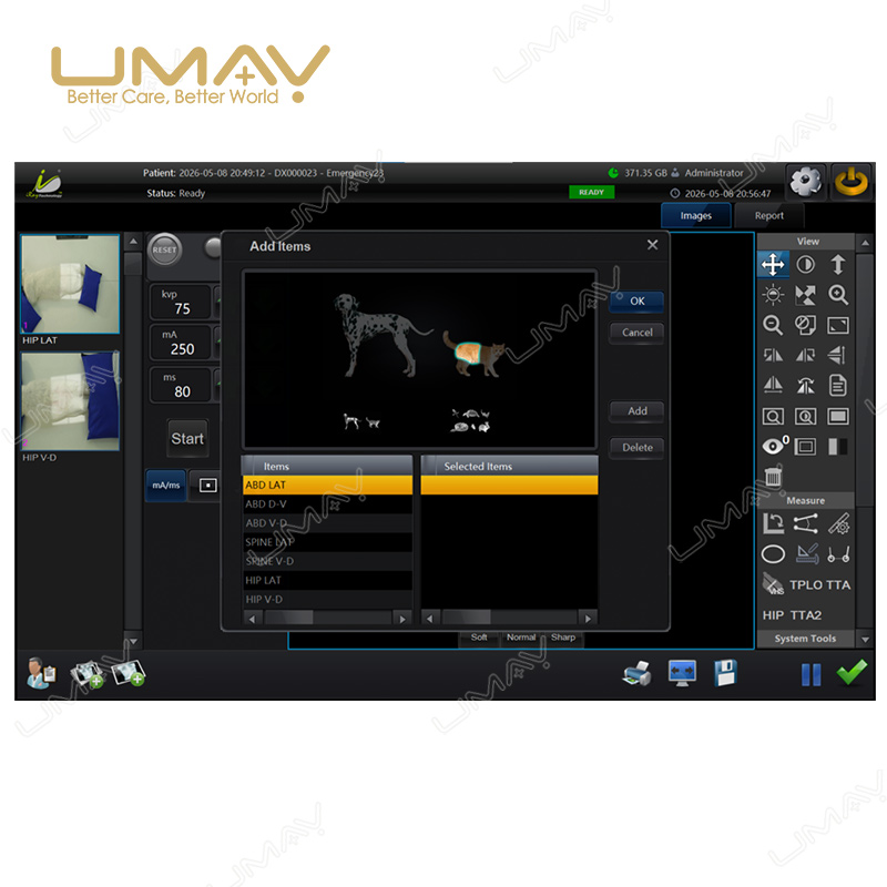 UMDRXY003 20/32kW Veterinary Digital X-Ray Machine with 17×17 FPD - Image 6
