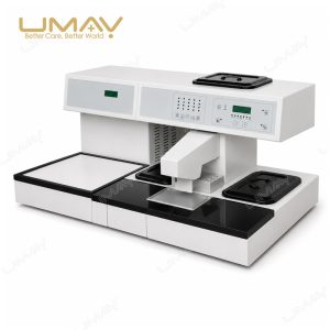 UMTEC001 tissue embedding center with cooling plate on white background