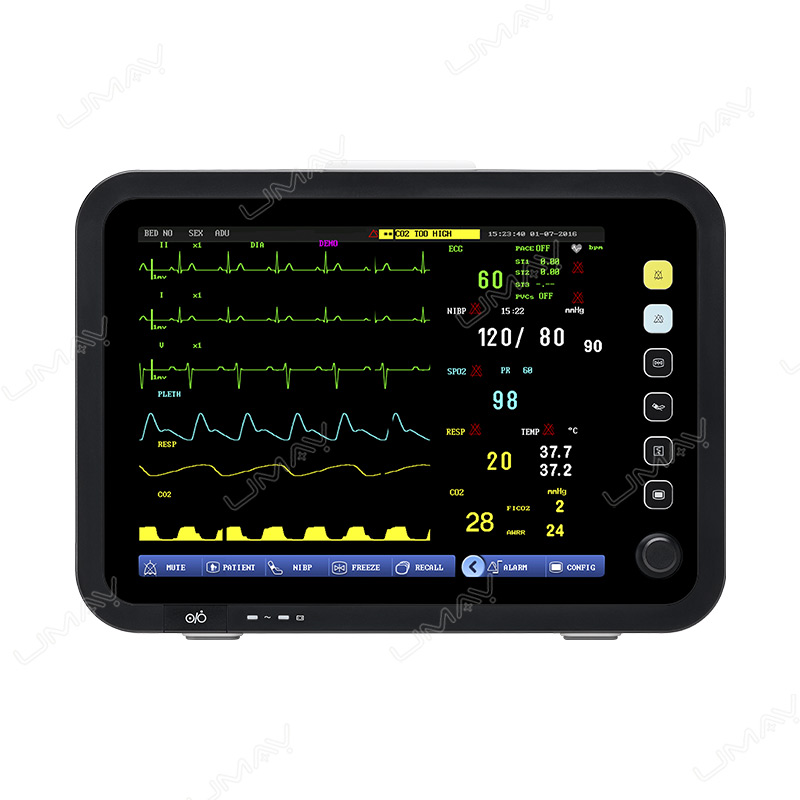 UMPM020 multiparameter patient monitor for resuscitation and observation beds